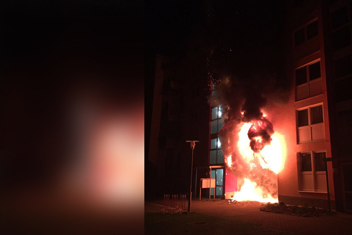 Eine brennende Mülltonne löste im Februar einen Großbrand in der Altendorfer
Straße aus. Es gab sechs Verletzte.