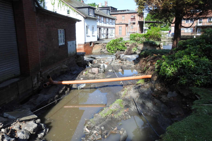 Die Wassermassen richteten großen Schaden an.