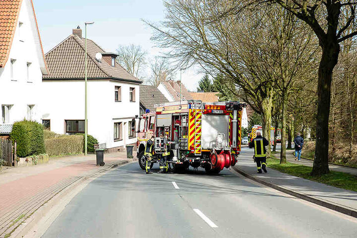 Die Engersche Straße war während des Einsatzes gesperrt.