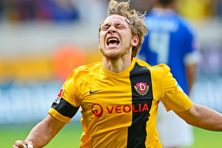 Fünf Jahre kickte Robert Koch für Dynamo, feierte 2011 den Aufstieg in die 2. Bundesliga.