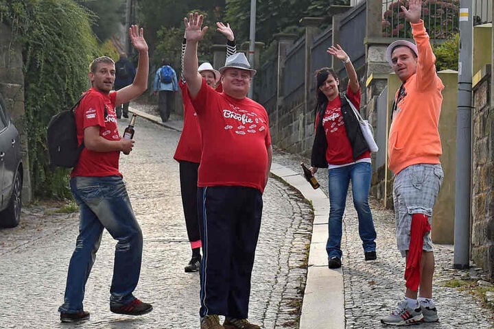 Trotz des steilen Aufstiegs war die Stimmung prächtig.