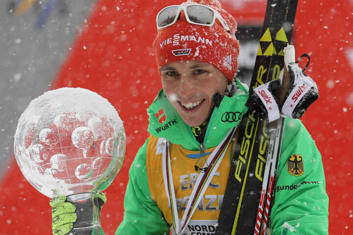 Platz 1 ging an Eric Frenzel! Der Nordische Kombinierer räumte auch schon im Weltcup ab.