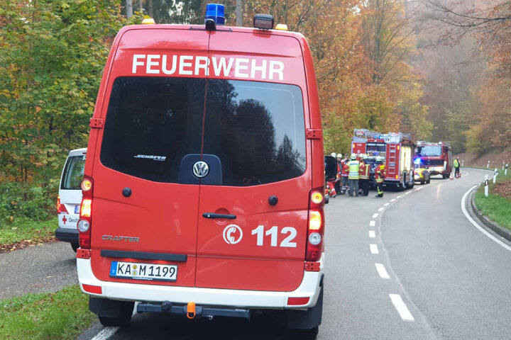 Einsatzkräfte vor Ort.