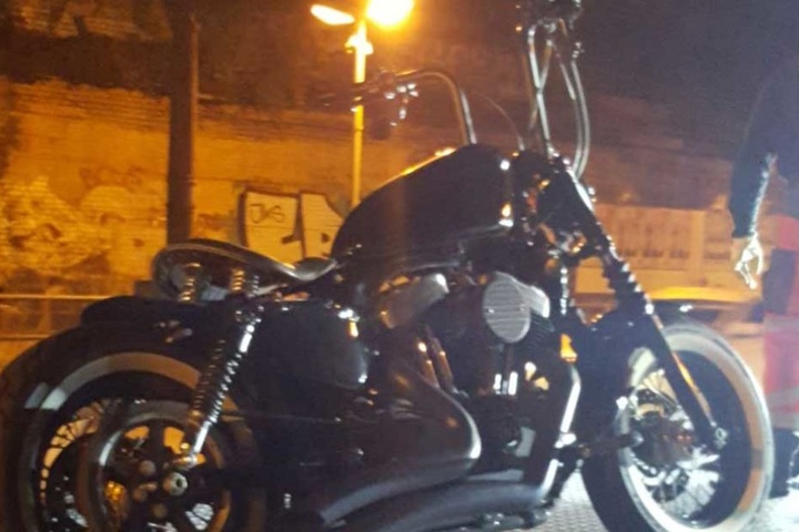 Auch diese Harley wurde aus dem Verkehr gezogen.