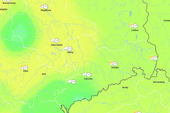 Mittel-und Ostdeutschland können sich auf zweistellige Temperaturen freuen.