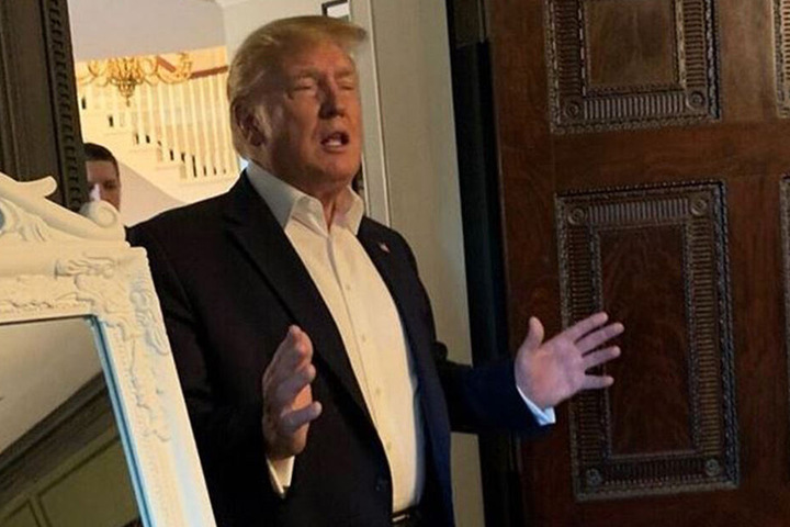 Präsident Trump (73) schaute vorbei.