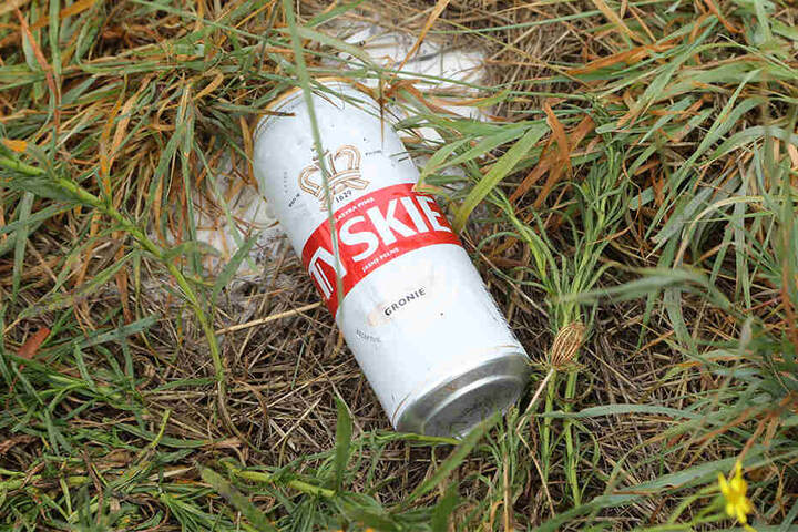 Das gute polnische Bier "Tyskie" ist viel zu schade zum Versickern...