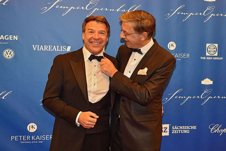 Schlagersänger Patrick Lindner (57, links) und Ehemann.