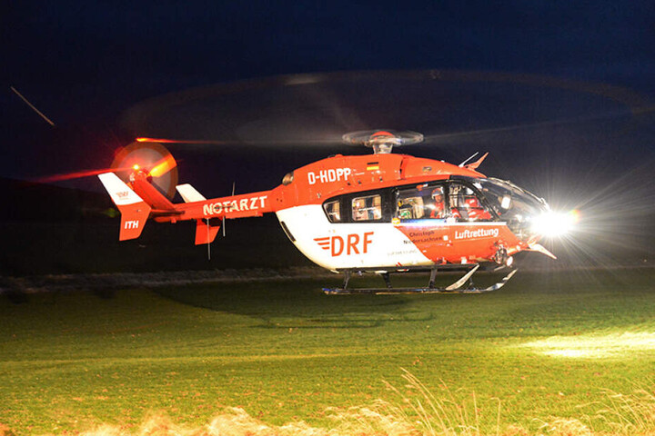 Ein Rettungshubschrauber wurde angefordert, er kam aber nicht zum Einsatz. (Symbolbild)
