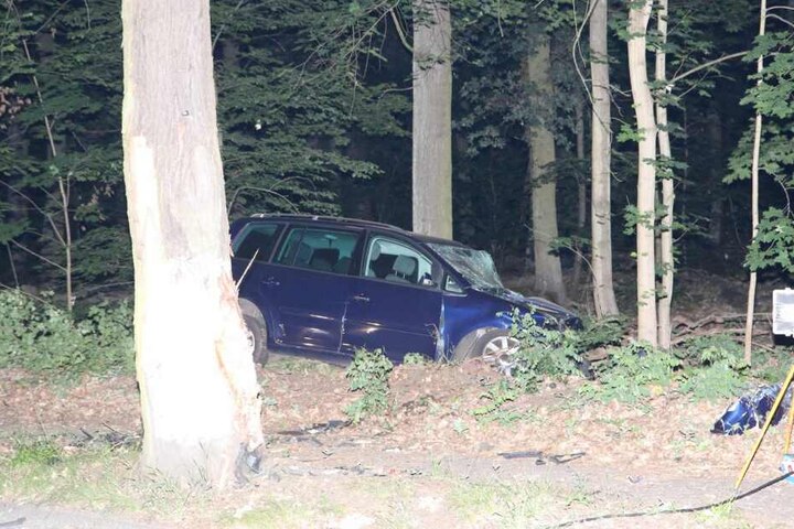 Ein Mann kam auf der Friederikenstraße plötzlich von der Fahrbahn ab und raste gegen einen Baum.