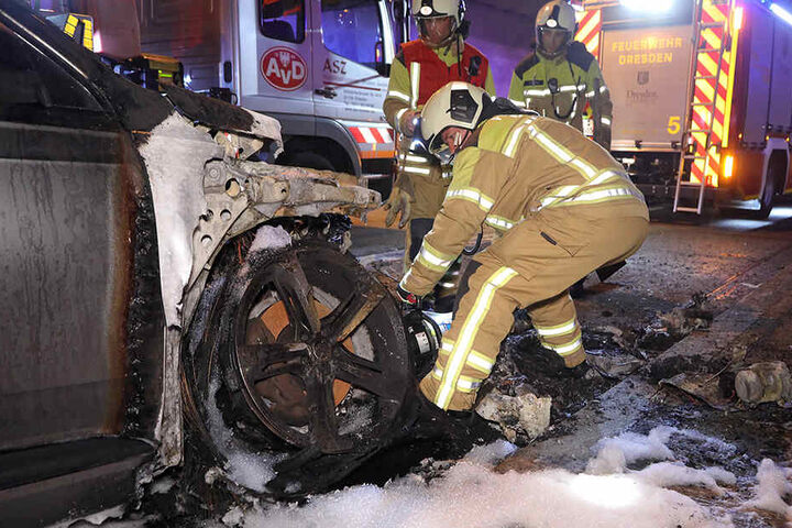 Im Juni geriet ein Audi Q7 im Tunnel in Brand.