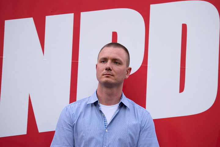 Jens Baur, Sächsischer NPD-Landeschef, unterstützte mit seiner Partei die Demo der Freien Aktivisten. Mit der AfD wollte er sich aber nicht verbrüdern.