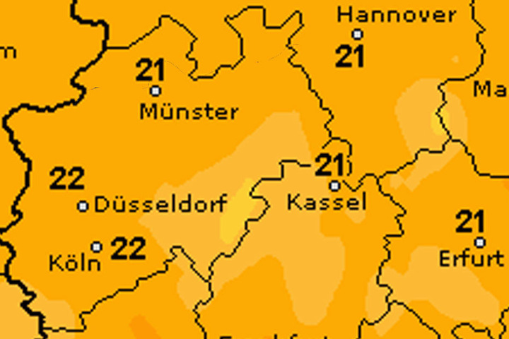Gleichbleibend angenehme Temperaturen erwarten Dich dieses Wochenende.