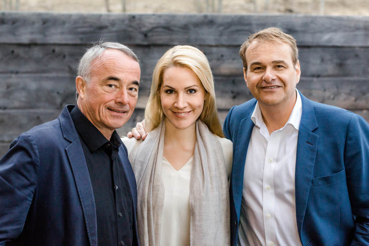 Mattias Pfeffer, Judith Rakers und Marcus Wolter (von links) gründeten Jukers Media.