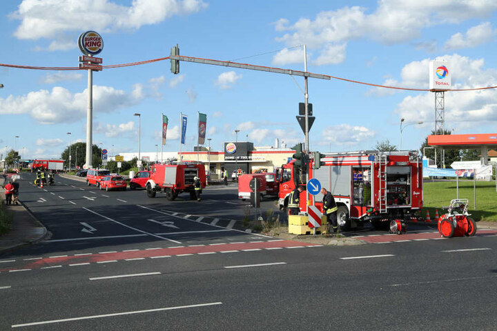 Mehrere Feuerwehrautos waren im Einsatz.
