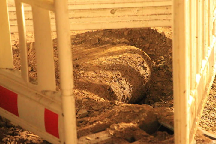 Über 200 Kilo wiegt die Bombe