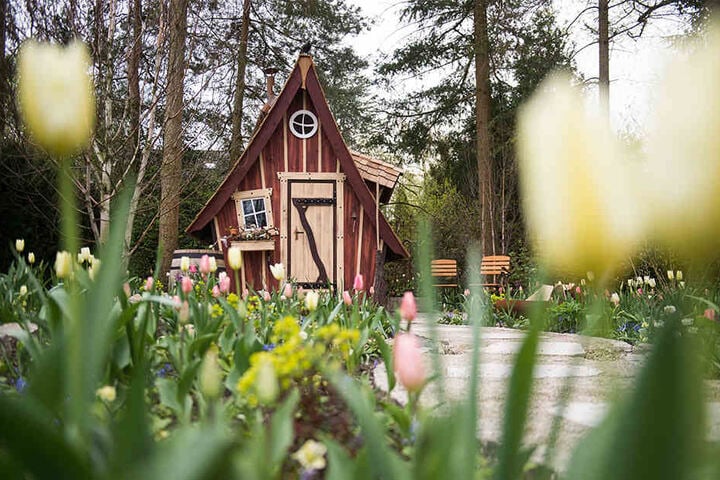Solch besonders verzierte Gartenhäuser gab es in Bad Lippspringe zu sehen.