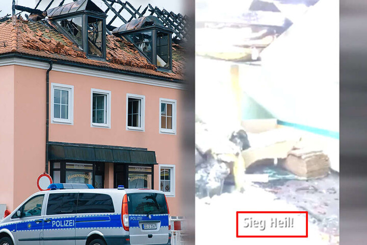 In dem Video werden die Nazi-Parolen gezeigt und sie sind zu hören.