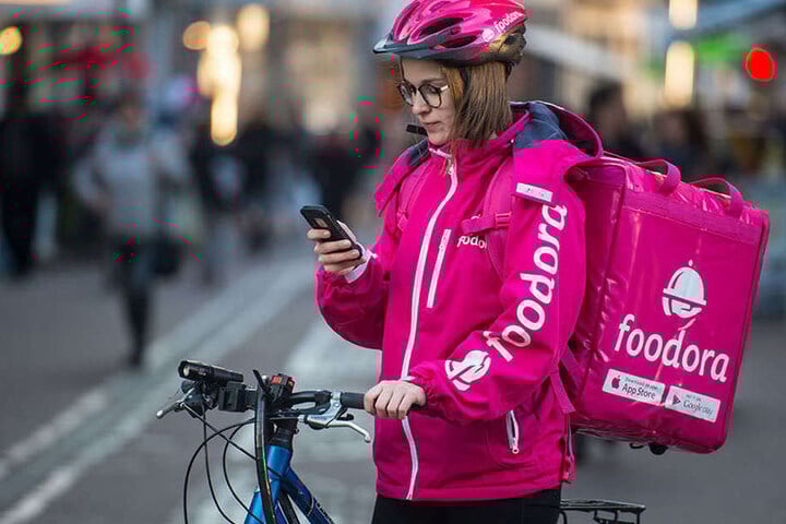 Viele freuten sich über den Lieferdienst "foodora", aber es gab auch Kritik.