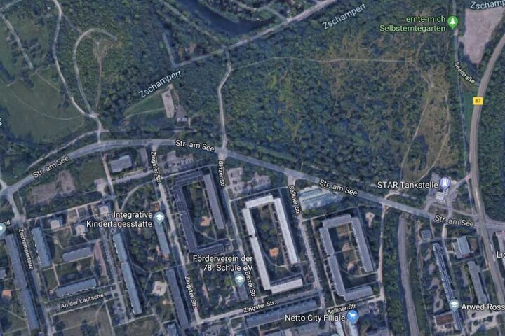 Der Vorfall ereignete sich an der "Straße am See" in Leipzig