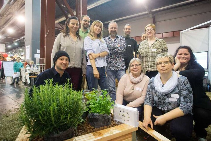Zehn Initiativen urbaner Gärtner stellten sich am Wochenende mit einem Messestand beim "Chemnitzer Frühling" vor.