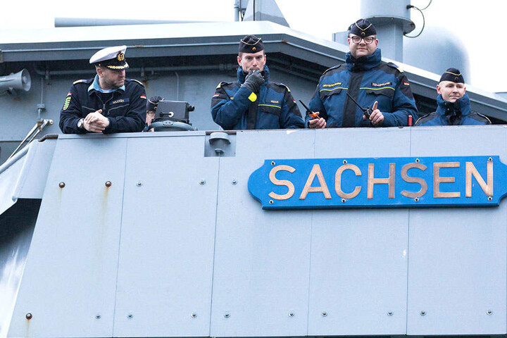 Die Fregatte "Sachsen" kehrt Freitag aus dem Mittelmeer zurück.