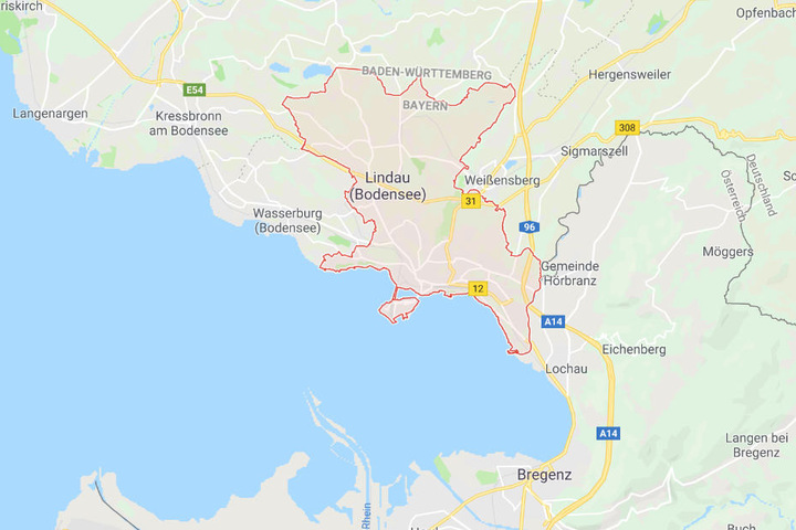 Der Fernbus war auf der Fahrt nach Wien, machte jedoch in Lindau in Bayern halt.
