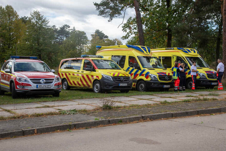 Ein Großaufgebot an Rettungskräften raste zum Einsatzort.