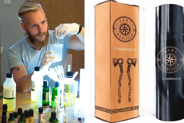 Die Mischung
macht’s! Am
perfekten Bartöl
musste der Polizist
lange tüfteln. Eine Flasche bekommt
man
schon
für 19,99
Euro. Die
Verpackung
ist
recycelbar.