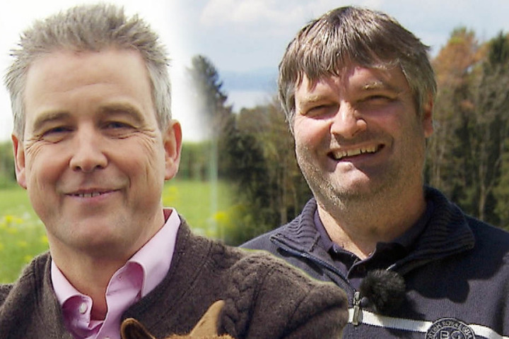 Der tierliebe "Ziegenmichel" Michael (l.) und der sympathische Milchviehhalter Klaus Jürgen.