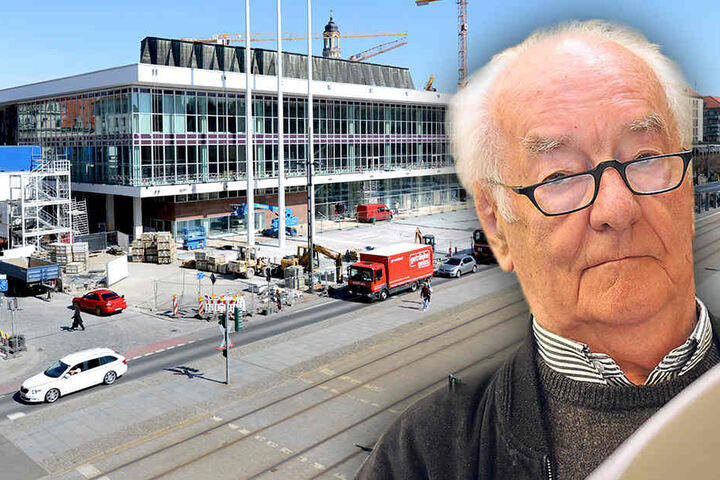 Der Architekt des Dresdner Kulturpalastes, Wolfgang Hänsch. Er verstarb 2013 mit 84 Jahren.
