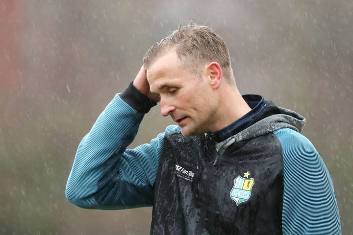 Trainer David Bergner hatte zuletzt wenig Grund zur Freude. Gegen Bautzen soll nicht nur Torjäger Daniel Frahn, sondern auch die Lockerheit und Mentalität ins Team zurückkehren.