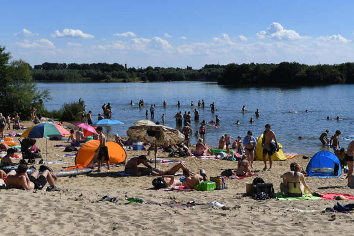 Im Lippesee kann man bei sommerlichen Temperaturen herrlich baden.