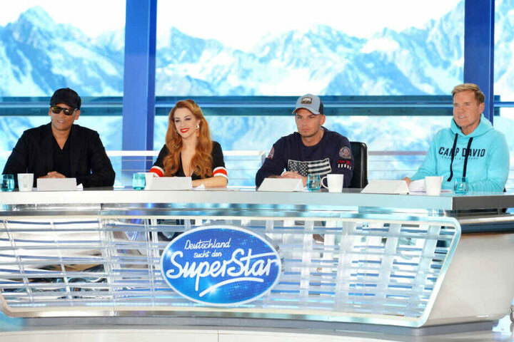Xavier Naidoo, Oana Nechiti, Pietro Lombardi und Dieter Bohlen (l-r) beim Recall in Ischgl: Jetzt dürfen die Juroren zwar ihre Meinung sagen, entscheiden wird aber das Publikum.