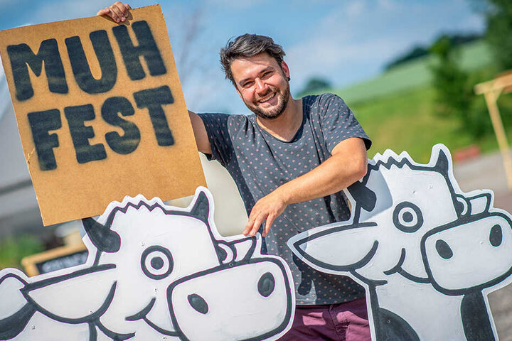 Veranstalter Tobias Winkler (33) hat das Dorf-Festival zusammen mit seinen Band-Mitgliedern erfunden.