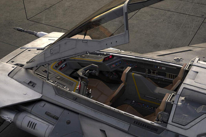 Blick ins Cockpit.