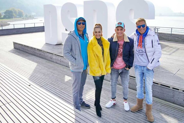 Die diesjährige DSDS-Jury: Xavier Naidoo, Oana Nechiti, Pietro Lombardi und Chefjuror Dieter Bohlen (v.l.n.r.)