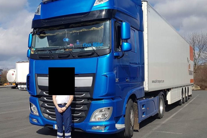 Auch dieser Lkw wurde geklaut.
