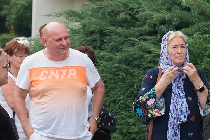 2018 protestierte Barbara Lässig (62) in Dresden gegen einen Volkshochschulkurs zu islamischer Kleidung.
