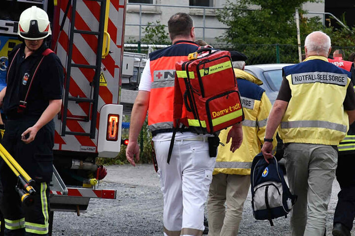 Auch Notfall-Seelsorger waren vor Ort.