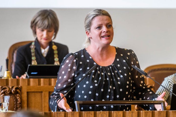 Wackelkandidatin Susanne Schaper (41, Linke).