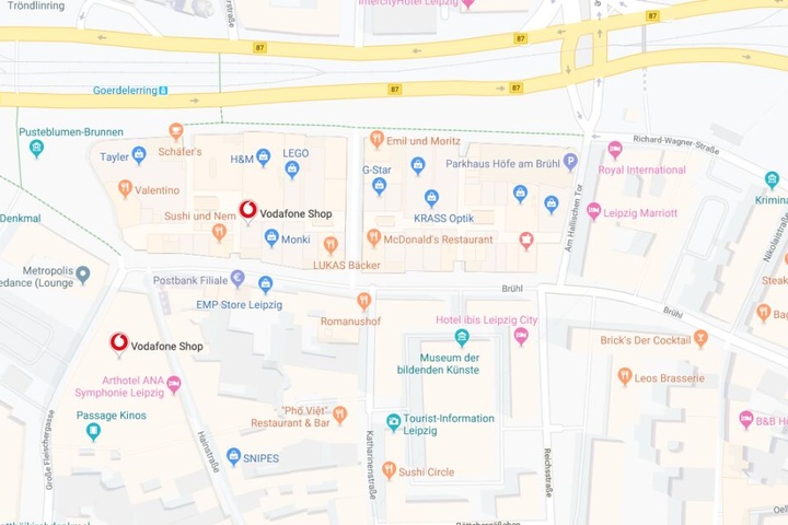 Laut Polizei ereignete sich der Vorfall vor dem McDonald's in der Innenstadt.