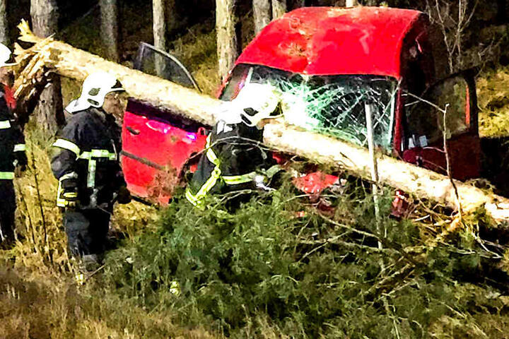 Der Fahrer soll bei dem Unfall schwer verletzt worden sein.