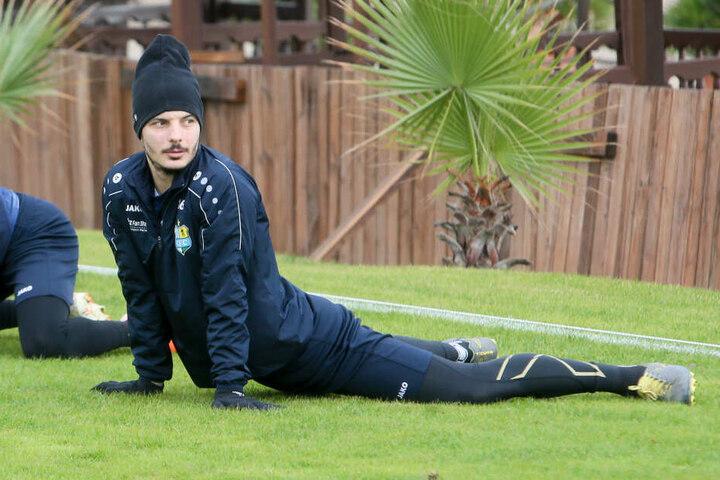 Philipp Hosiner hat den Blick schon auf das Spiel gegen Viktoria Köln gerichtet.