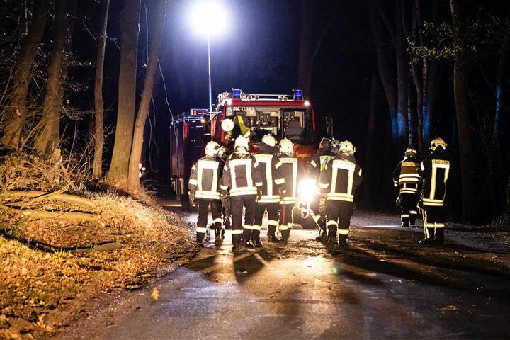 Die Feuerwehr im Dauereinsatz.