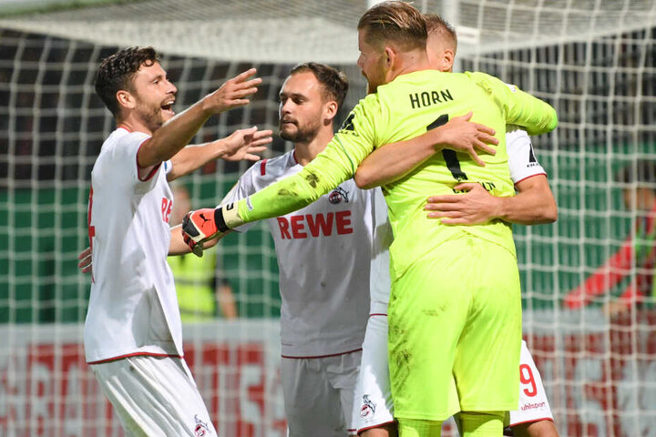 Torhüter Timo Horn hielt drei Elfmeter für den 1. FC Köln.