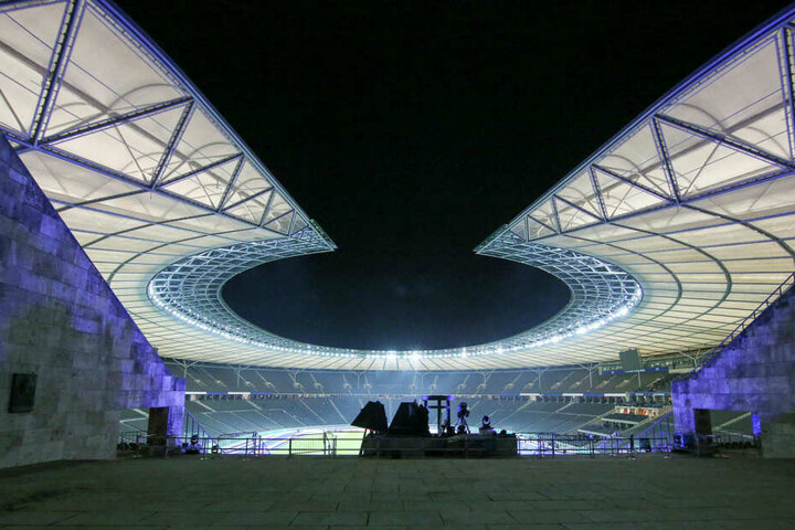 Hier wollen die Bayern, Bremen, Hamburg und Leipzig hin: Das Berliner Olympiastadion, Austragungsort des Pokalfinals am 25. Mai.