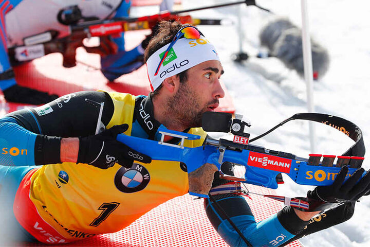Gern versammelt sich die Weltelite, so wie der Franzose Martin Fourcade, bei der World Team Challenge auf Schalke, um den tausenden Zuschauern ein Biathlon-Spektakel zu liefern.