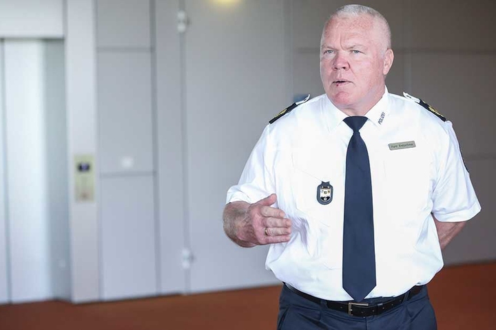 Dresdens Polizeipräsident Horst Kretzschmar.