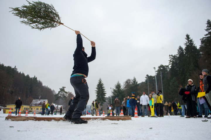 Seinen Baum muss man in Nimmritz besonders weit werfen.